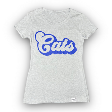 Athletic Gray CATS Fitted T-shirt